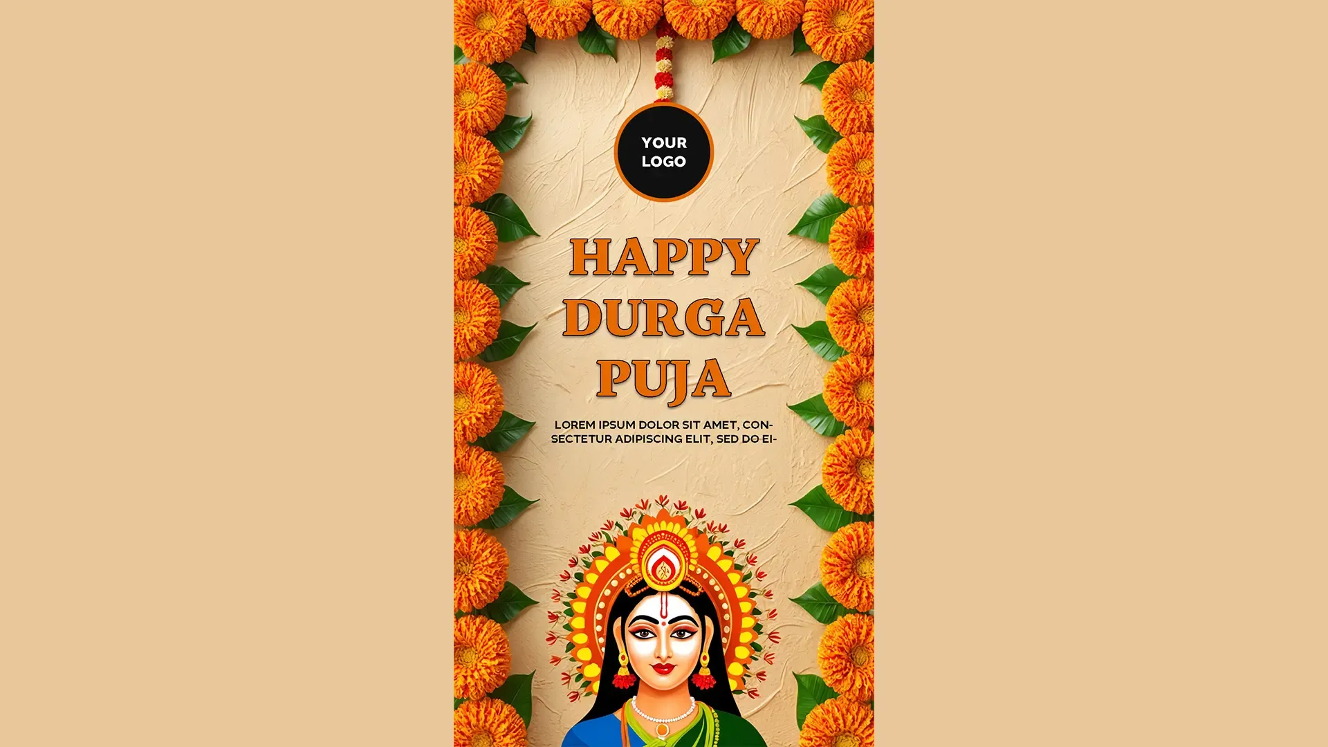 Durga Puja Special Instagram Story Card